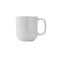 Tuxton Vitrified China Mug Porcelain White - 11.5 oz - 2 Dozen FPM-115